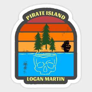 Pirate Island • Logan Martin - alternate Sticker